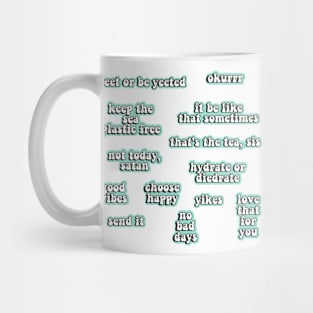 Blue Quotes Pack Mug